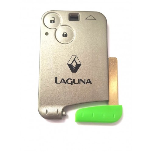 Carcasa Cartela,after market ,compatibila cu  Renault Laguna, 2 butoane, cu lamela,fara logo