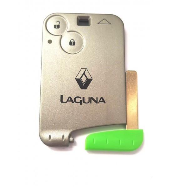 Carcasa Cartela Renault Laguna, 2 butoane, cu lamela Carcasa Cartela Renault Laguna, 2 butoane, cu lamela