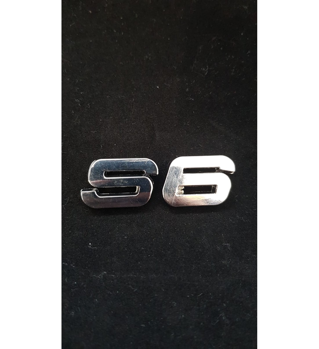 Emblema sticker, Audi S6, cromat