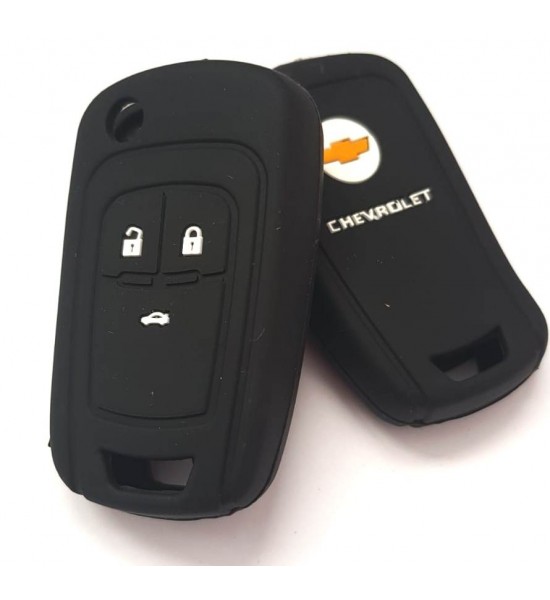 Husa Silicon Carcasa Cheie, Chevrolet, 3 butoane, SIL 272 Husa Silicon Carcasa Cheie, Chevrolet, 3 butoane, SIL 272