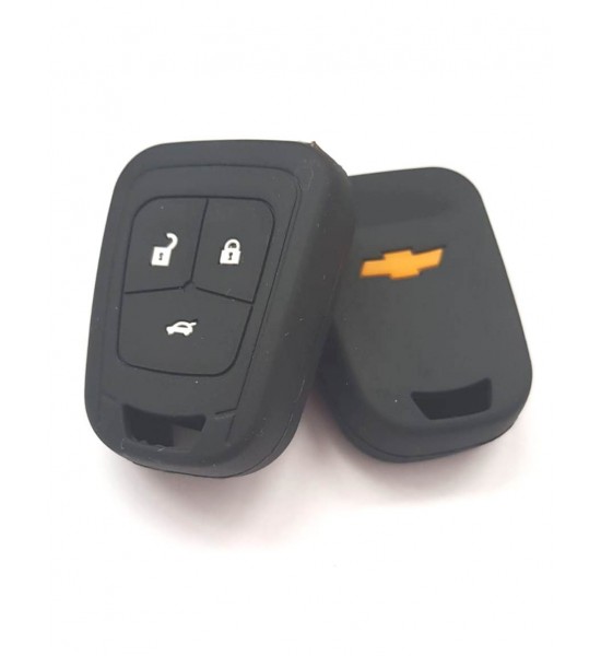 Husa Silicon Carcasa Cheie, Chevrolet, 3 butoane, SIL 089 Husa Silicon Carcasa Cheie, Chevrolet, 3 butoane, SIL 089