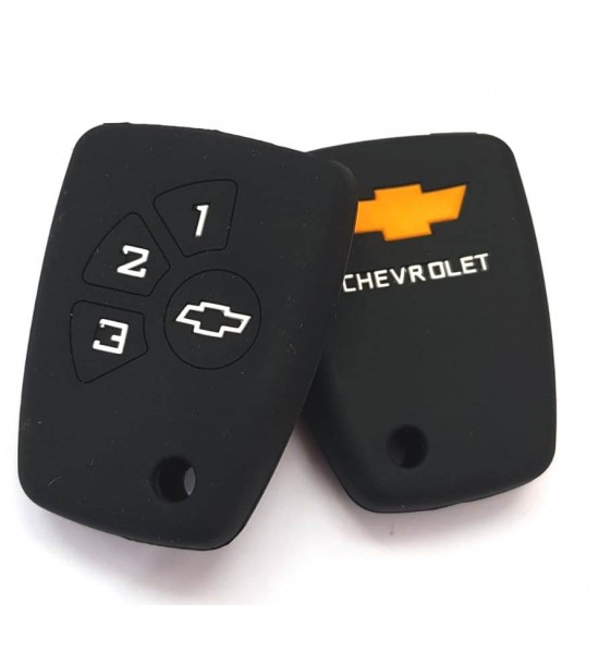 Husa Silicon Carcasa Cheie, Chevrolet, 3 butoane, SIL 118 Husa Silicon Carcasa Cheie, Chevrolet, 3 butoane, SIL 118