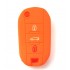 Husa Silicon Carcasa Cheie, Citroen/Peugeot, Briceag, 3 butoane, SIL 208