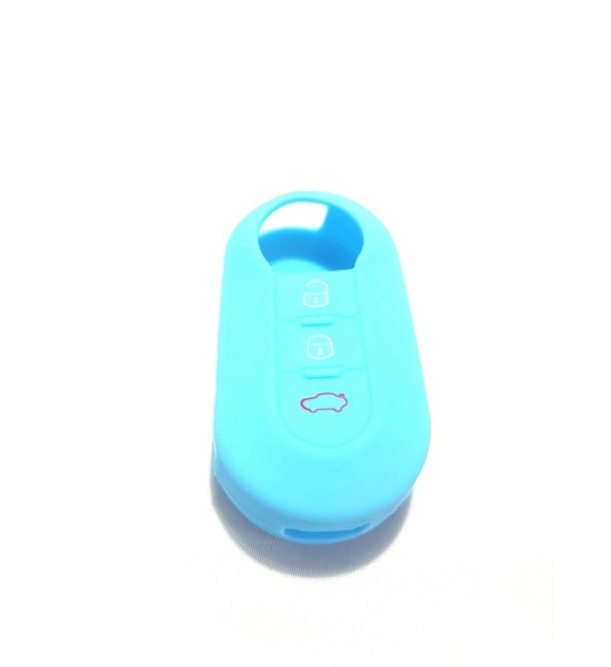 Husa Silicon Carcasa Cheie, Fiat, 3 butoane, SIL 083
