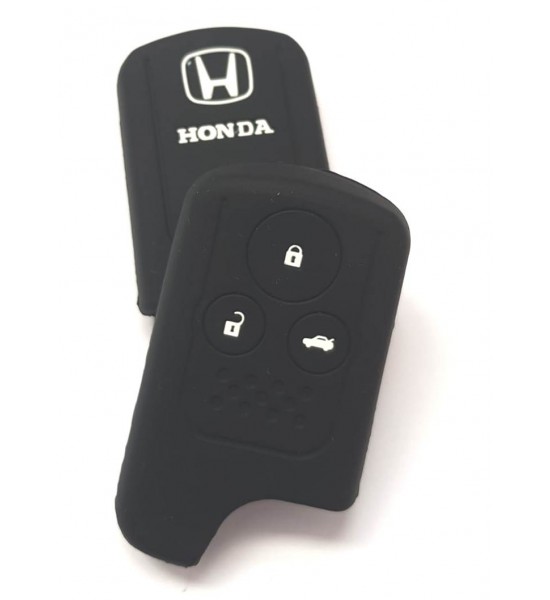 Husa Silicon Cheie Auto, Honda, 3 butoane, neagra, SIL 278