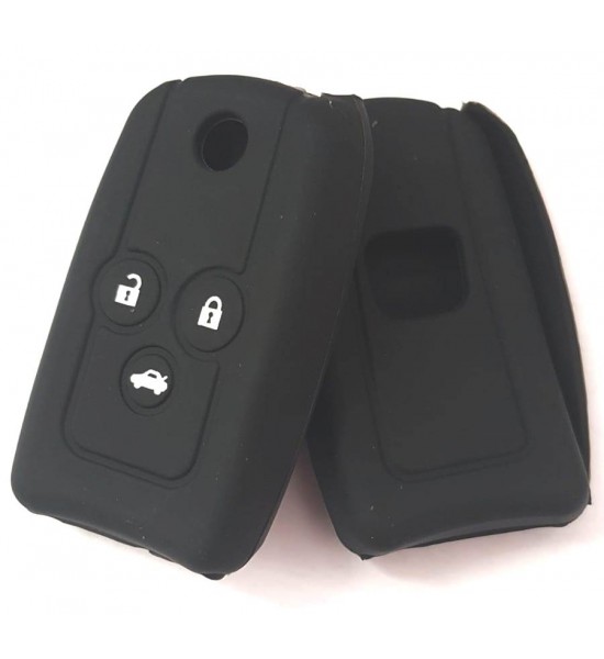 Husa Silicon Cheie Auto, Honda, 3 butoane, neagra, SIL 334