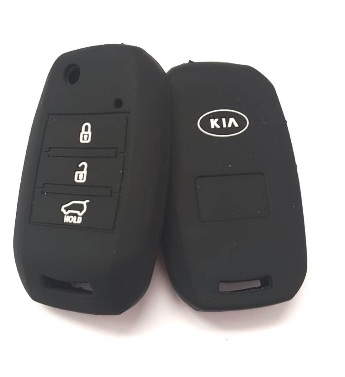 Husa Silicon Cheie Auto, Kia, briceag, 3 butoane, neagra, SIL 253