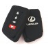 Husa Silicon Cheie Auto, Lexus, 3+1 buton panica, neagra, SIL 304