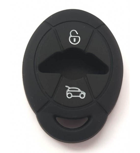 Husa Silicon Cheie Auto, Mini Cooper, 2 butoane, neagra, SIL 259 Husa Silicon Cheie Auto, Mini Cooper, 2 butoane, neagra, SIL 259