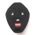 Husa Silicon Cheie Auto, Mitsubishi, 3+1 buton panica, neagra, SIL 255