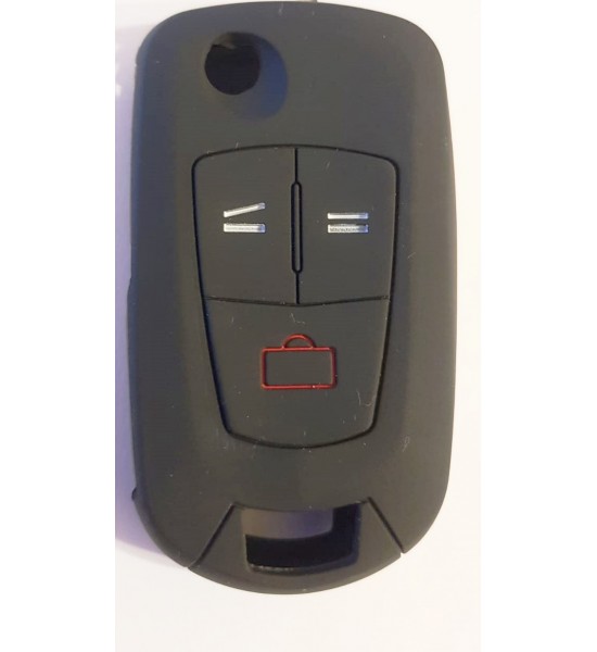 Husa Silicon Cheie Auto, Opel, Briceag, 3 butoane, neagra, SIL 186