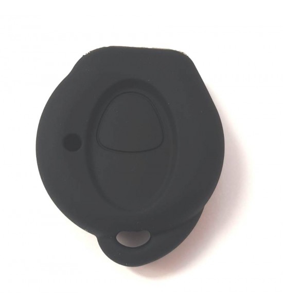 Husa Silicon Cheie Auto, Peugeot, 1 buton, neagra, SIL 215