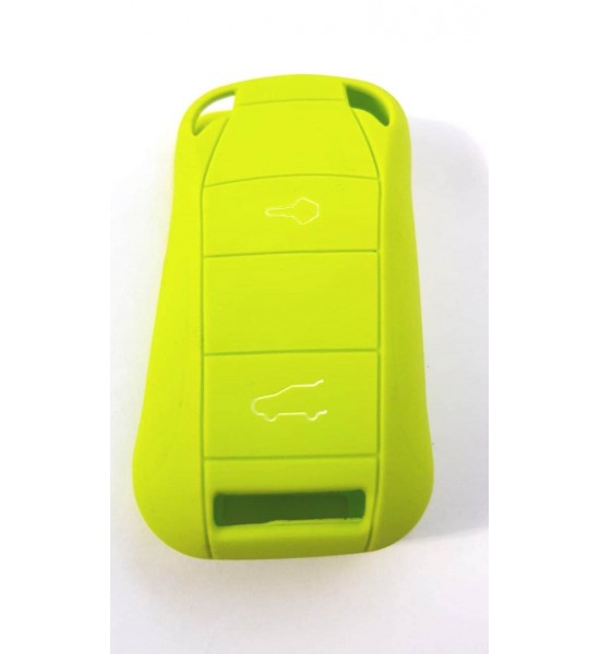 Husa Silicon Cheie Auto, Porsche, 2 butoane, verde crud, SIL 125-V