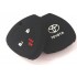 Husa Silicon Cheie Auto, Toyota, 3 butoane, buton panica, neagra SIL 320