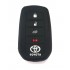 Husa Silicon Cheie Auto, Toyota, 3+1 buton de panica, neagra
