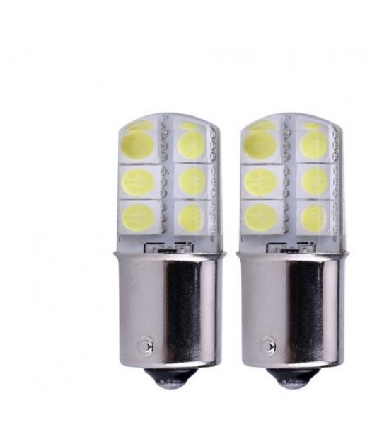 Set 2 Becuri  Auto, P21W/BA15s/1156, 12 smd, siliconat Set 2 Becuri  Auto, P21W/BA15s/1156, 12 smd, siliconat