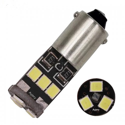 Bec  Auto, BA9S, 9 smd tip 2835, Canbus