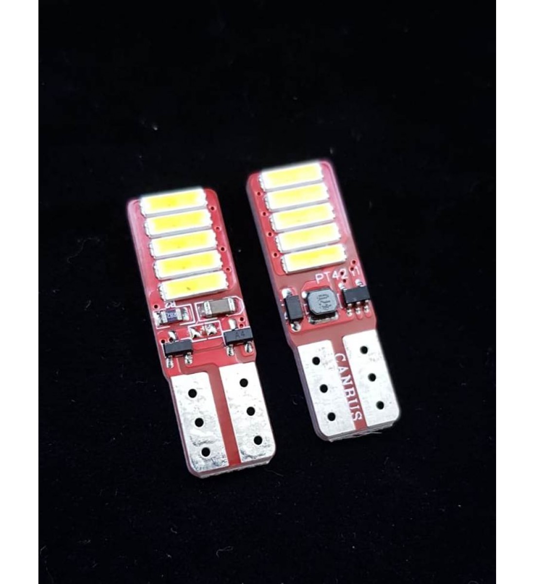 Set 2 Becuri Led Auto, W5W/T10/501, 10 leduri SMD, Canbus