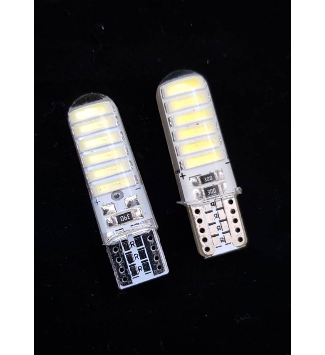 Set 2 Becuri  Auto, W5W/T10/501, 12 smd tip 7020, lumina alba