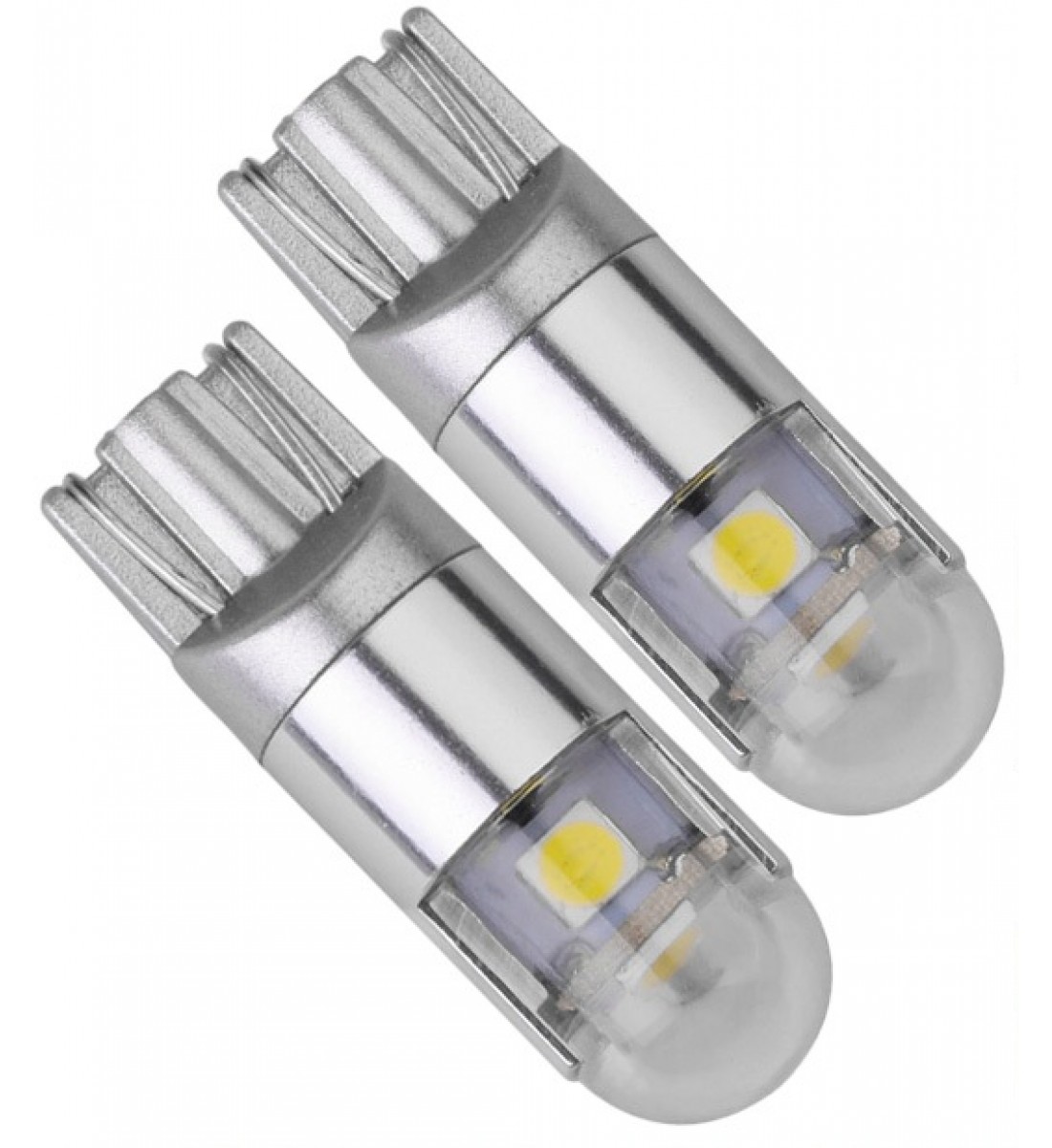 Set 2 Becuri  Auto, W5W/T10/501, 3 smd tip 3030, lumina alba