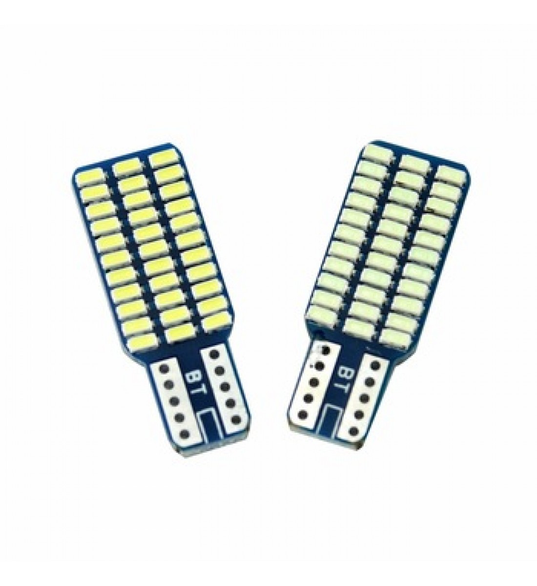 Set 2 Becuri  Auto, W5W/T10/501, 33  SMD tip 3014, lumina alb rece