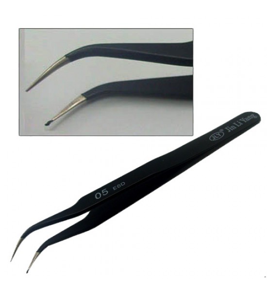 Pensetă ESD 120mm Curbată