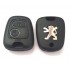 Carcasa cheie Peugeot 206 cu emblema metalica