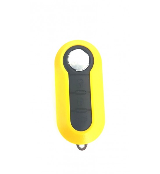 Carcasa cheie briceag, Fiat, 3 butoane, galbenă