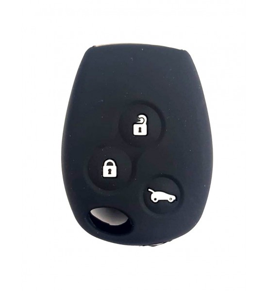 Husa Silicon Cheie Auto, Renault / Logan, 3 butoane, neagra, SIL 235 Husa Silicon Cheie Auto, Renault / Logan, 3 butoane, neagra, SIL 235