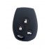 Husa Silicon Cheie Auto, Renault / Logan, 3 butoane, neagra, SIL 235