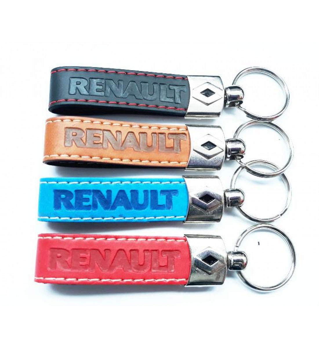 Breloc Chei, Piele Neagra, Logo Renault