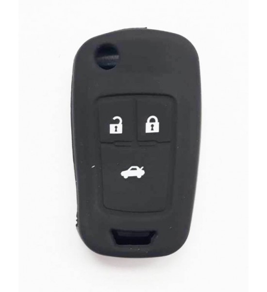 Husa Silicon Carcasa Cheie, Chevrolet, 3 butoane, SIL 014 Husa Silicon Carcasa Cheie, Chevrolet, 3 butoane, SIL 014