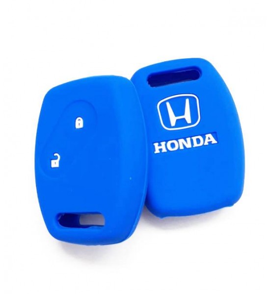 Husa Silicon Cheie Auto, Honda, 2 butoane, albastra, SIL 262