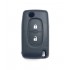Husa Silicon Cheie Auto, Peugeot, 2 butoane, neagra, SIL 205