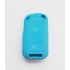 Husa Silicon Cheie Auto, Porsche, 2 butoane, albastra deschis