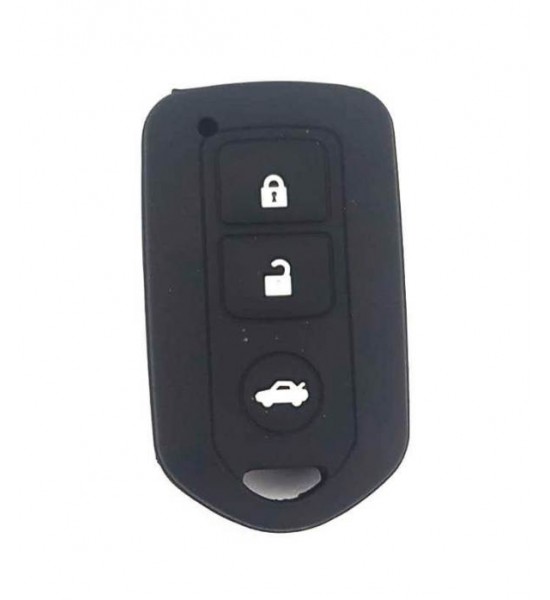 Husa Silicon Cheie Auto, Toyota, 3 butoane, neagra, SIL 161