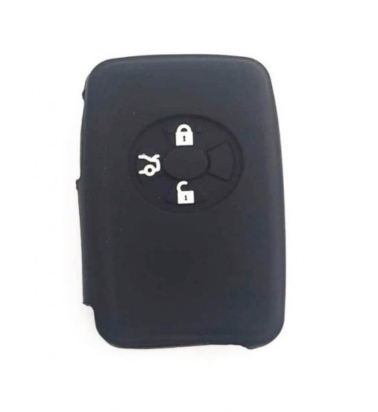 Husa Silicon Cheie Auto, Toyota, 3 butoane, neagra, SIL 312