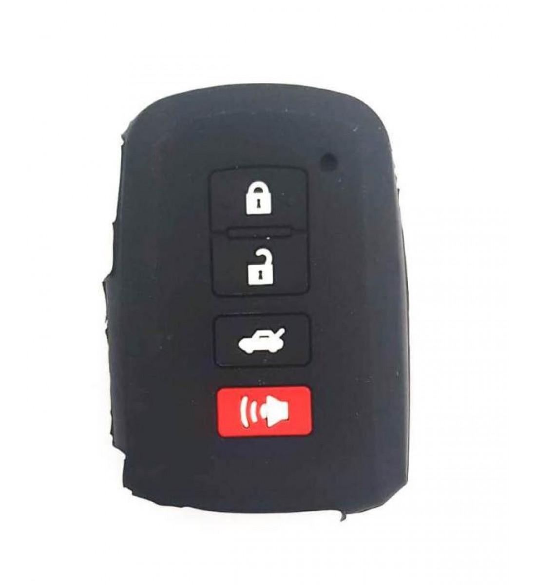 Husa Silicon Cheie Auto, Toyota Camry, 3+1 buton de panica, neagra