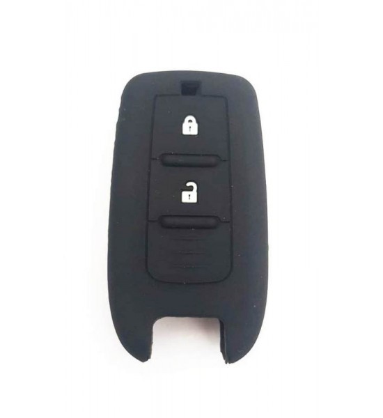 Husa Silicon Cheie Auto, Toyota VG, 2 butoane, neagra