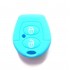 Husa Silicon Cheie Auto, VW Polo, 2 Butoane, albastru deschis, SIL 064