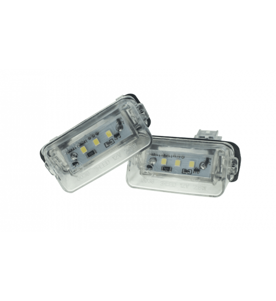 Set 2 lampi led auto, spate, numar inmatriculare, Peugeot si Citroen