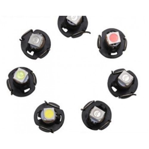Bec  Auto, T3, 1 SMD tip 5050, 12 v, lumina albastra deschisa
