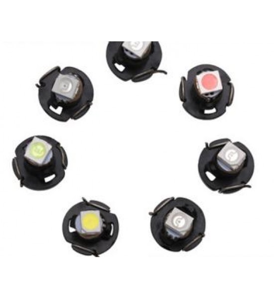 Bec  Auto, T3, 1 SMD tip 5050, 12 v, lumina albastra deschisa Bec  Auto, T3, 1 SMD tip 5050, 12 v, lumina albastra deschisa