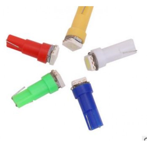 Bec  Auto, T5, 12v, 1  tip 5050, lumina alba