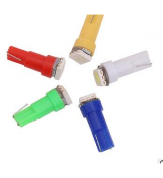 Bec  Auto, T5, 12v, 1  tip 5050, lumina alba Bec  Auto, T5, 12v, 1  tip 5050, lumina alba