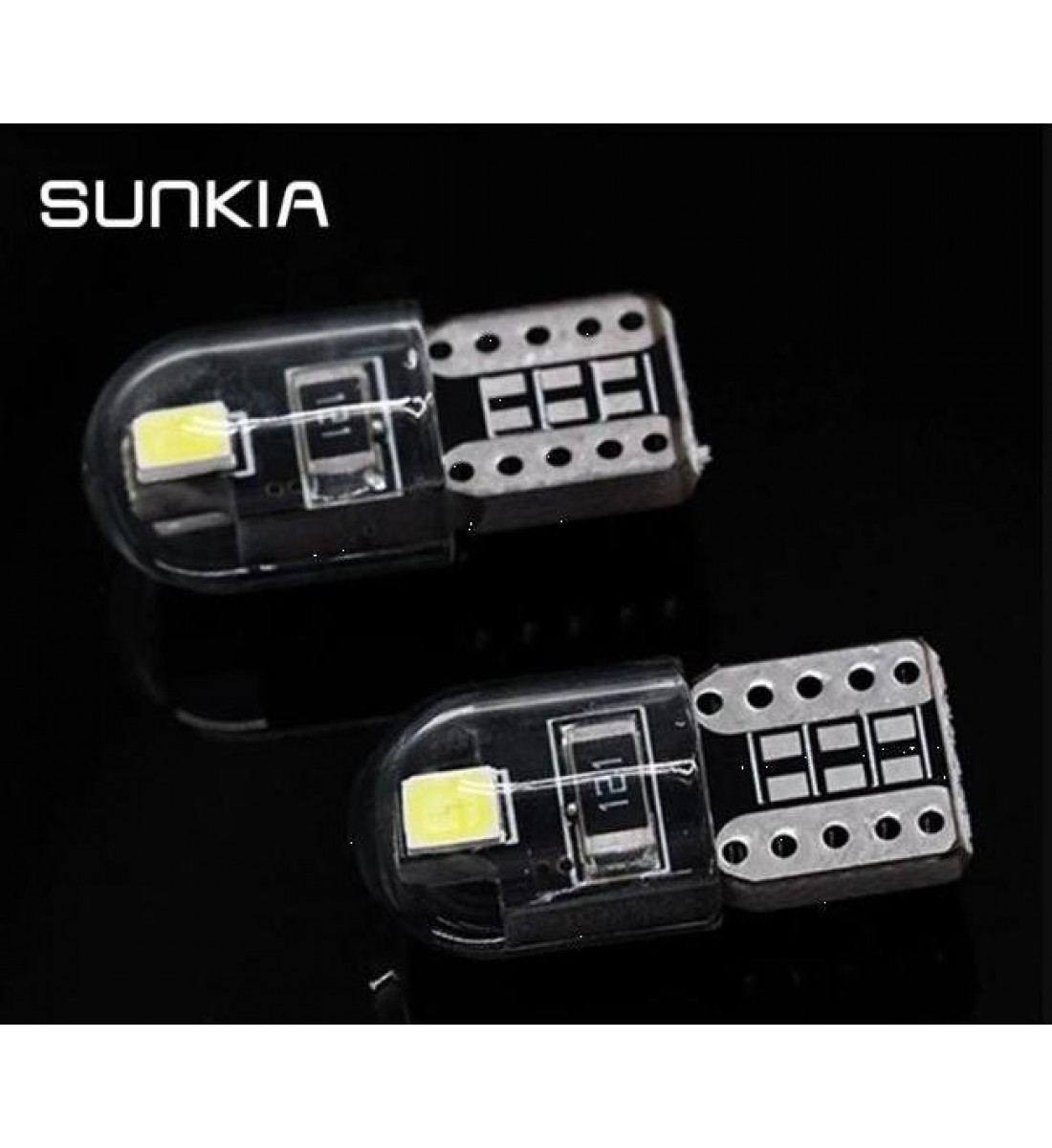 Set 2 Becuri  Auto, W5W/T10/501, 2  smd, COB, Cambus, lumina alba