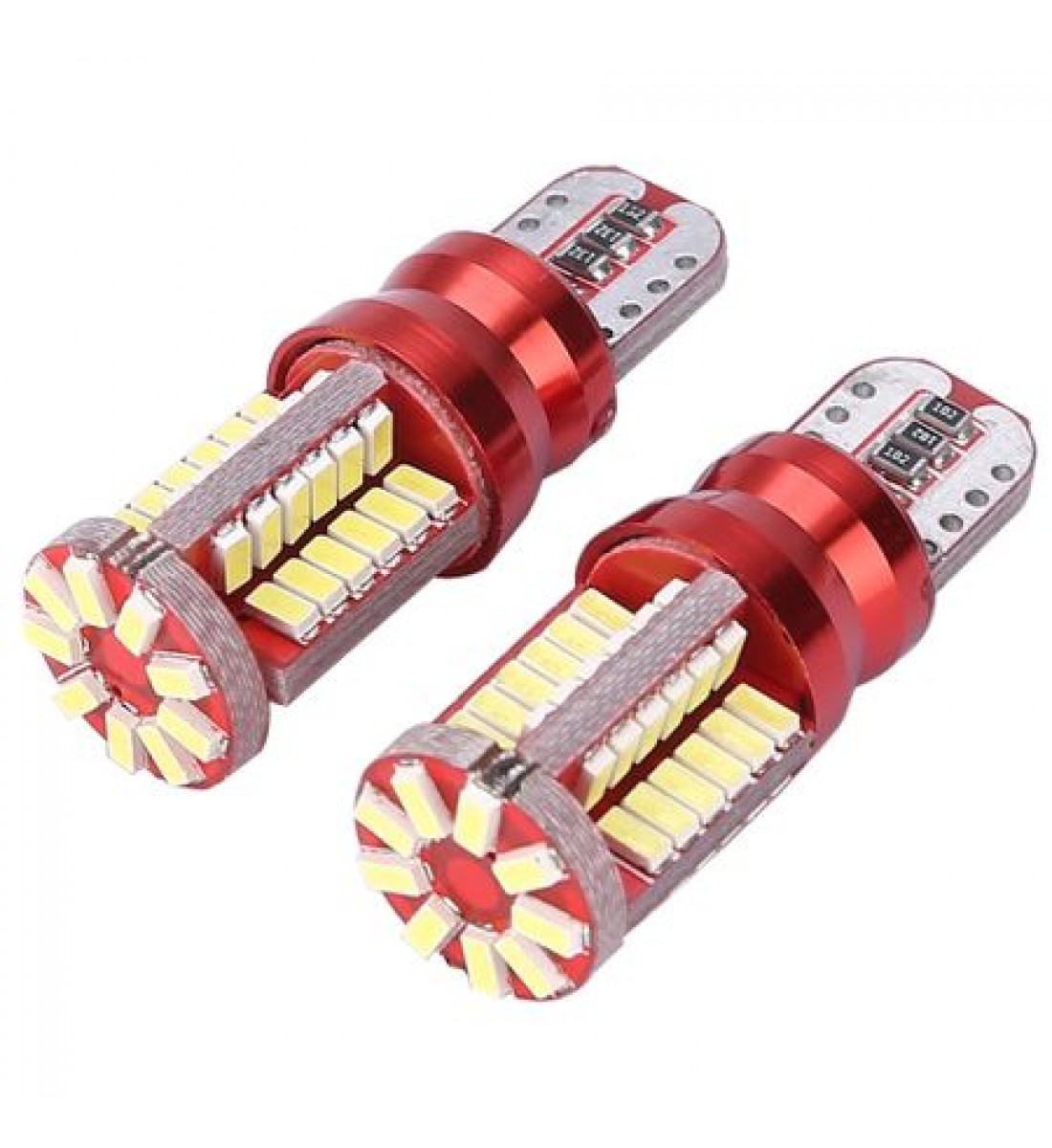 Set 2 becuri  Auto W5W/ T10- 57 smd- CANBUS-alb