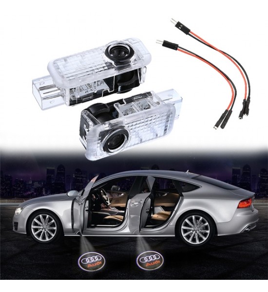 Set Lampi Logo Portiere Audi A3, A4, A5, A6, A7, A8, R8, Q5, Q7, Plug and Play Set Lampi Logo Portiere Audi A3, A4, A5, A6, A7, A8, R8, Q5, Q7, Plug and Play