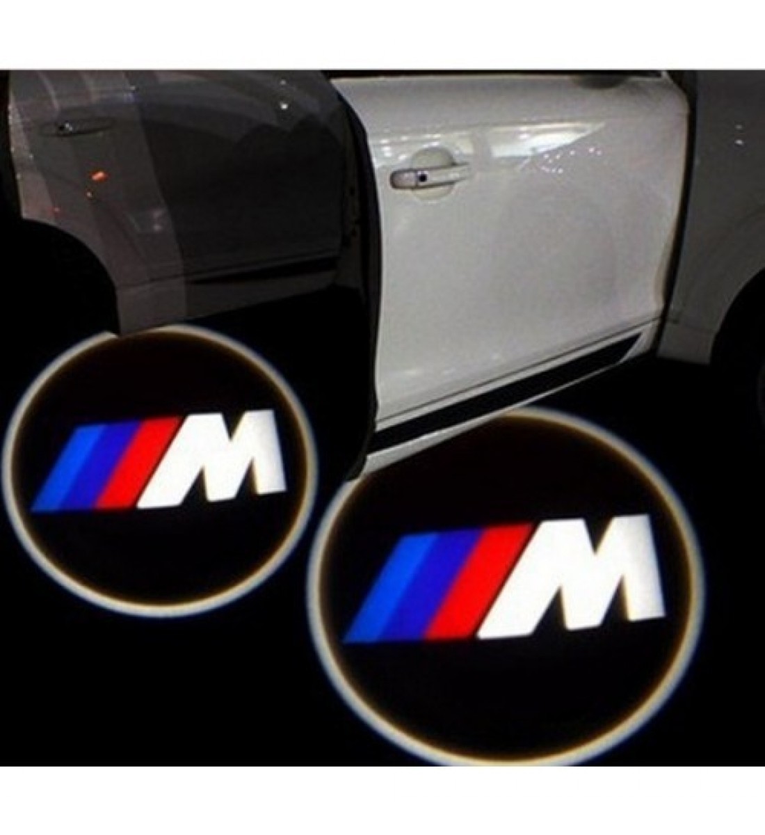 Set Lampi Logo Portiere compatibile cu BMW M Power, universale, plug and play-2 buc/set