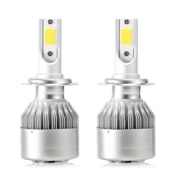Set 2 Becuri LED Auto, C6, H3, 36w, 3800 Lm, 6500K, 12-24 v, COB Set 2 Becuri LED Auto, C6, H3, 36w, 3800 Lm, 6500K, 12-24 v, COB